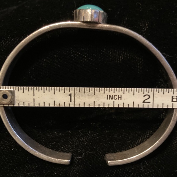 Vintage Navajo bracelet silver and turquoise heart ❤️ valentines gift 🎁 - Picture 5 of 5